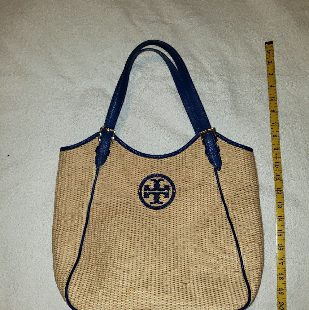 Tory Burch Woven Georgeous Slouchy tote purse